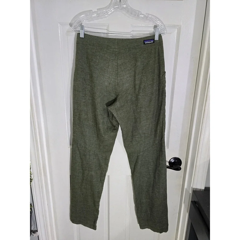 Patagonia Hampi Rock Pants Mens 30 Green Hemp Recycled Polyester Climbing Hiking